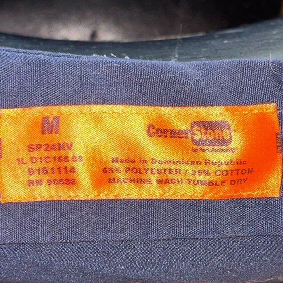 Polaris Men's Navy Button Down Utility Shirt Size M - Picture 5 of 5